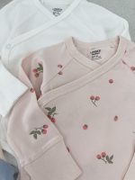 بادی آستین بلند مدل یقه دراپه برند Lindex - Image 2