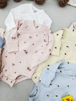 بادی آستین بلند مدل یقه دراپه برند Lindex - Image 3