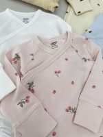 بادی آستین بلند مدل یقه دراپه برند Lindex - Image 4