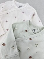 بادی آستین بلند مدل یقه دراپه برند Lindex - Image 5