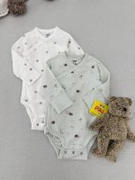 بادی آستین بلند مدل یقه دراپه برند Lindex - Image 11