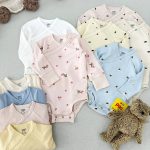 بادی آستین بلند مدل یقه دراپه برند Lindex