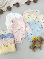 بادی آستین بلند مدل یقه دراپه برند Lindex