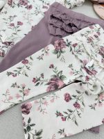 شلوار لگ گلدار پشت چیندار دخترانه برند newbie - Image 9