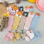 ست جوراب و ساق بند طرح حیوانات