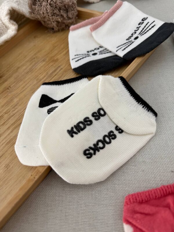 جوراب طرح دار استپ دار نوزادی تا یکسال - Image 4