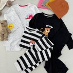 ست بلوز و شلوار دخترانه طرح آلبالو