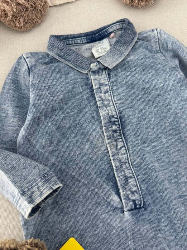 سرهمی طرح جین پسرانه برند Lindex (1-2 ماه) - Image 2