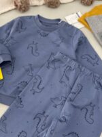 ست بلوزو شلوار پاییزه اورجینال برند fagottino طرح دایناسور - Image 2