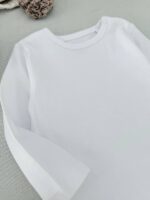 بادی سفید بیسیک آستین بلند برند Fagottino - Image 2