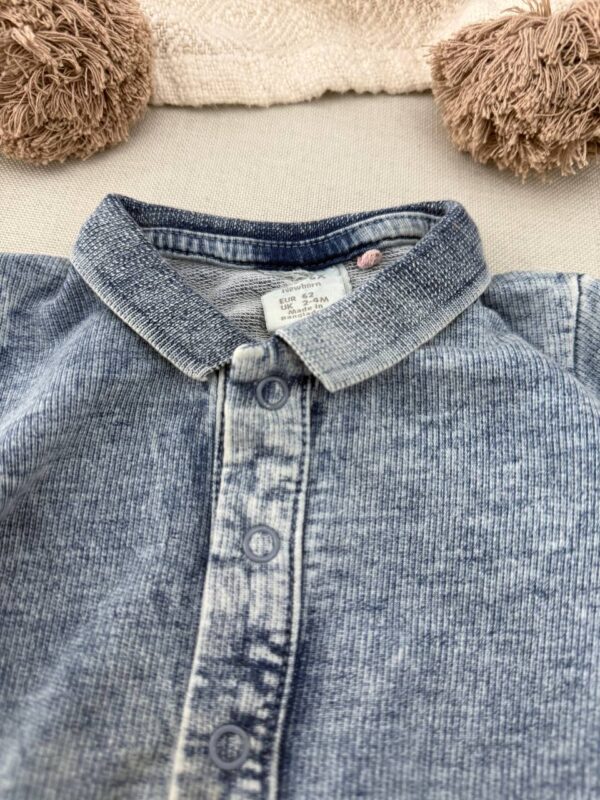 سرهمی طرح جین پسرانه برند Lindex (1-2 ماه) - Image 7