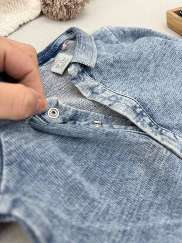 سرهمی طرح جین پسرانه برند Lindex (1-2 ماه) - Image 9