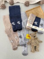 جوراب شلواری فیلی استپ دار ترکیه ای 6-12 ماه