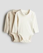 بادی آستین بلند کبریتی یقه اسکی برند H&M - Image 10