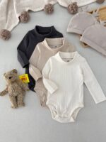 بادی آستین بلند کبریتی یقه اسکی برند H&M