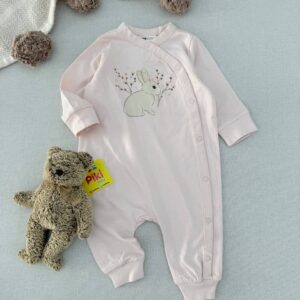 سرهمی صورتی ملیح طرح خرگوش اورجینال برند H&M (1-2 ماه)