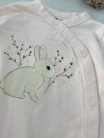 سرهمی صورتی ملیح طرح خرگوش اورجینال برند H&M (1-2 ماه) - Image 3