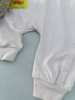 سرهمی صورتی ملیح طرح خرگوش اورجینال برند H&M (1-2 ماه) - Image 4