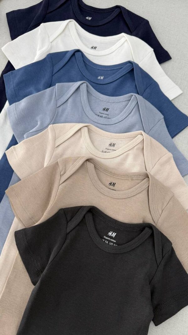 بادی بیسیک آستین کوتاه اورجینال H&M - Image 2