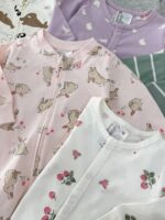 سرهمی صورتی خرگوشی اورجینال برند H&M (12-18 ماه) - Image 5