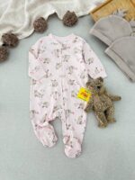 سرهمی صورتی خرگوشی اورجینال برند H&M (12-18 ماه)