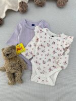 بادی آستین بلند کبریتی برند C&A سایز نیوبرن (بدو تولد) (0-1 ماه)