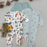 سرهمی جورابدار طرح دار طرح دایناسور اورجینال برند H&M