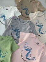 بادی آستین کوتاه اورجینال H&M طرح دلفین  (6-9 ماه) - Image 3