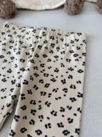 شلوار (لگ) دخترانه طرح پلنگی نسکافه ای برند KAPPAHL - Image 2
