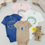 بادی آستین کوتاه اورجینال H&M (2-4 ماه)