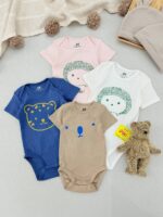 بادی آستین کوتاه اورجینال H&M (2-4 ماه)