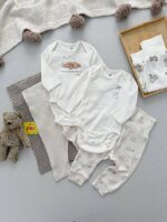 بادی آستین بلند نوزادی اورجینال برند H&M