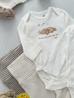 بادی آستین بلند نوزادی اورجینال برند H&M - Image 2