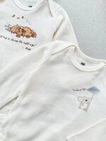 بادی آستین بلند نوزادی اورجینال برند H&M - Image 4