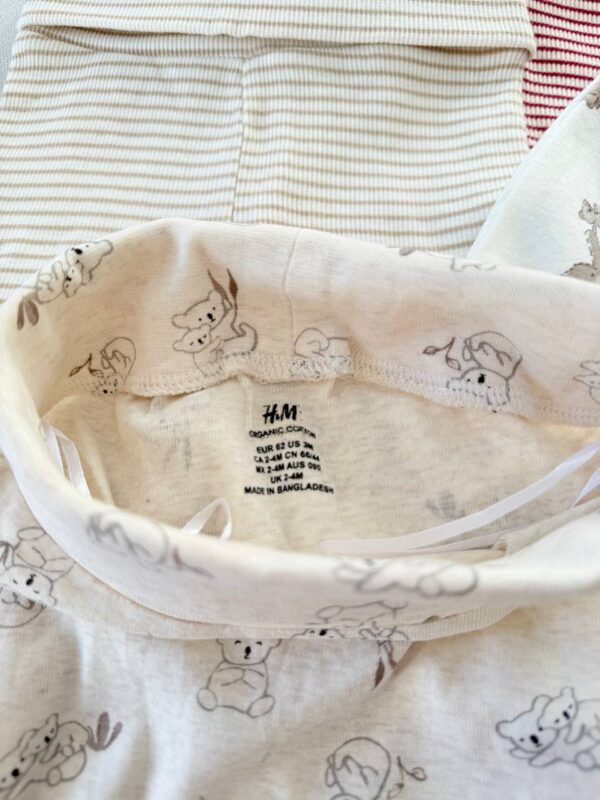 بادی آستین بلند نوزادی اورجینال برند H&M - Image 8