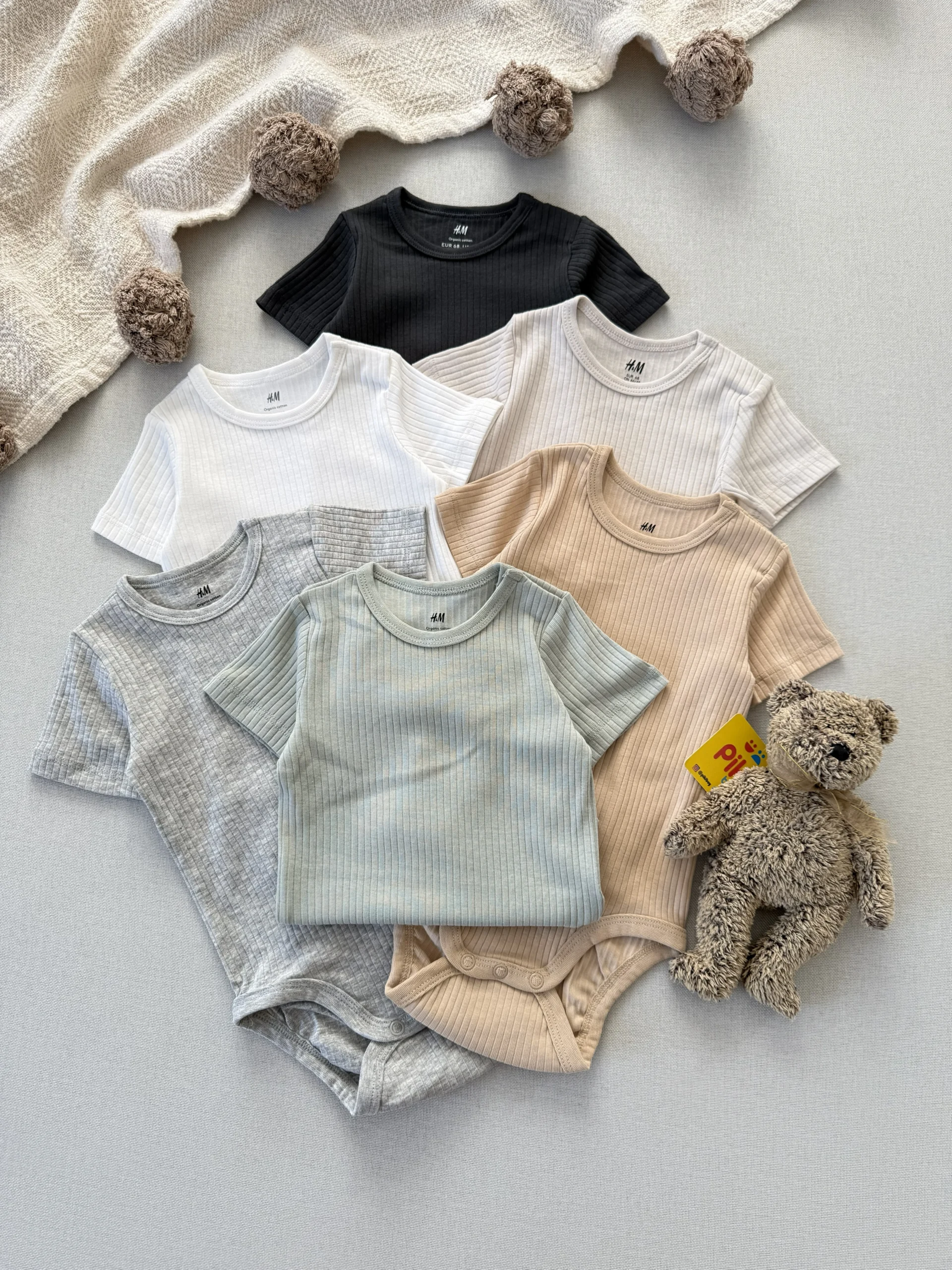 IMG_7355 بادی کبریتی آستین کوتاه اورجینال برند H&M - Image 1