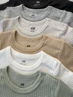 بادی کبریتی آستین کوتاه اورجینال برند H&M - Image 5