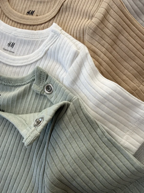 بادی کبریتی آستین کوتاه اورجینال برند H&M - Image 7