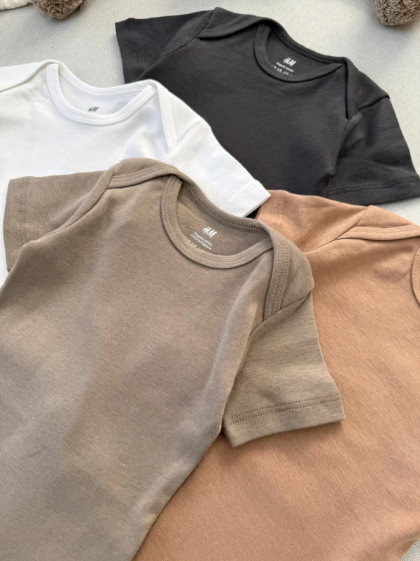 بادی بیسیک آستین کوتاه اورجینال برند H&M - Image 5