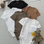 بادی بیسیک آستین کوتاه اورجینال برند H&M