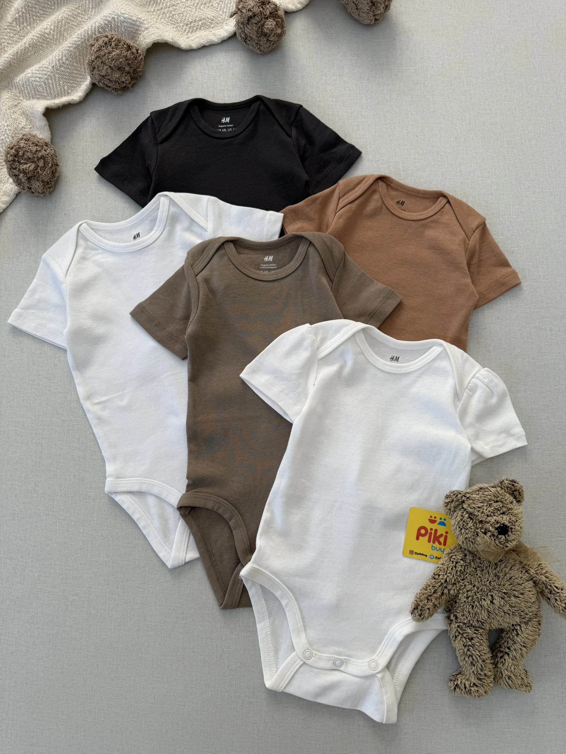 IMG_7374 بادی بیسیک آستین کوتاه اورجینال برند H&M - Image 1