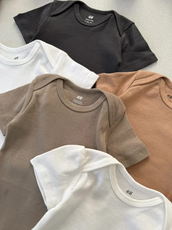 بادی بیسیک آستین کوتاه اورجینال برند H&M - Image 7