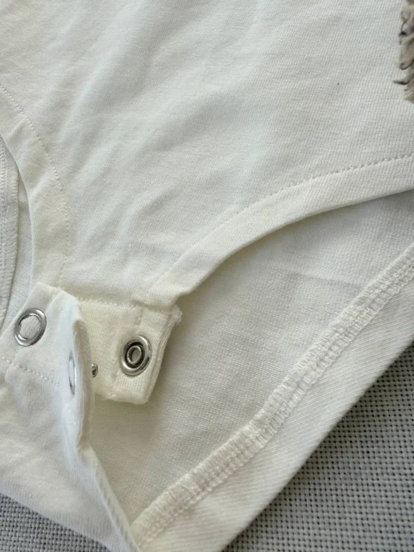 بادی یقه خامه دوزی آستین کوتاه اورجینال برند ZARA - Image 7