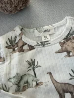 بادی آستین بلند کبریتی و شلوار برند newbie - Image 3