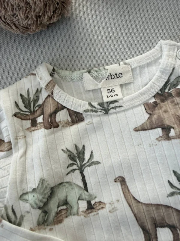 بادی آستین بلند کبریتی و شلوار برند newbie - Image 3