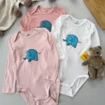 بادی آستین بلند برند H&M (3-4 سال)