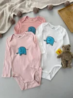 بادی آستین بلند برند H&M (3-4 سال)