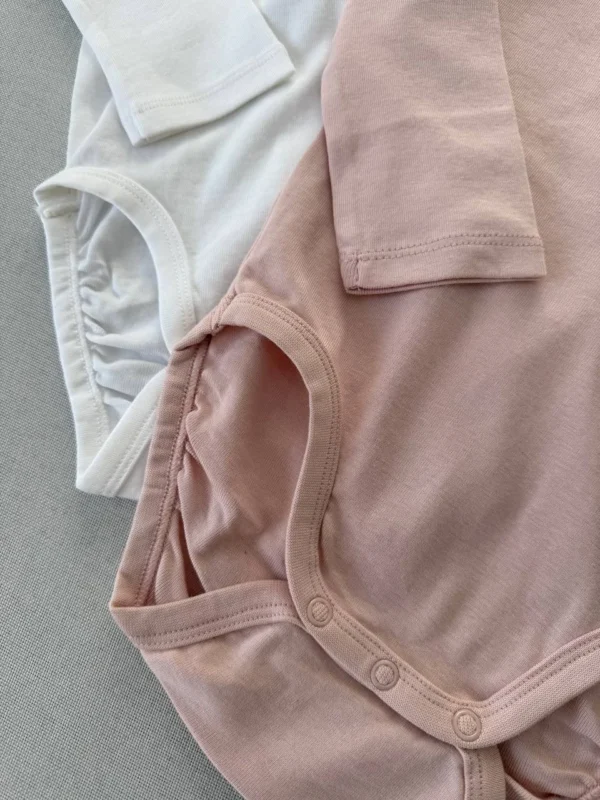 بادی  یقه ب ب آستین بلند برند H&M - Image 3