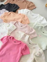 بادی بیسیک سرشانه چیندار آستین کوتاه اورجینال برند H&M - Image 3