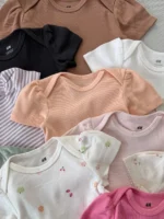 بادی بیسیک سرشانه چیندار آستین کوتاه اورجینال برند H&M - Image 6